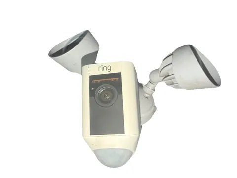 Ring Floodlight Cam Wired Outdoor Wi‑Fi Security Camera Dual Floodlights White