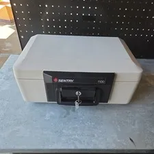Sentry 1100 Portable Fire Safe Security Box Chest Lockbox