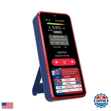 Akstest Rm-60 Radon Detector Tft Color Display Long-Term Radon Monitor Usb
