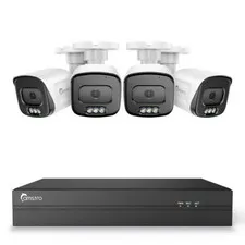 Camstro 4K 8CH NVR 5MP POE Security Camera System Color Night AI Human Detection