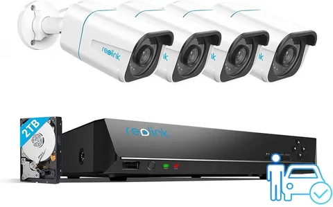 Reolink 4K 8CH NVR Smart Detection Night Vision PoE Security Camera System Kit