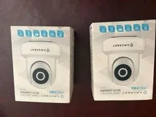 Lot of 2 Amcrest IP2-841W Security Cameras WiFi 4MP 1080P Pan/Tilt PRO HD WI FI