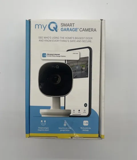 myQ Smart Garage Security Camera 1080p HD Video, Night Vision, Motion 