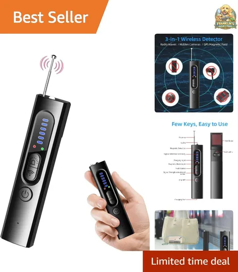 Hidden Camera Detector, Anti-Spy Detector, Indoor Bug Detector Electronic Swe...
