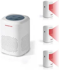 Outdoor Dog Barking Alarm & Motion Detector - 3 Sensors + 1 Receiver