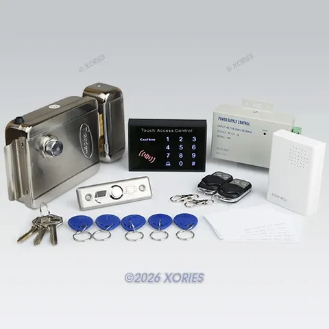Remote Controlled RFID Door Lock Access Control System Kit + Electric Lock NEW