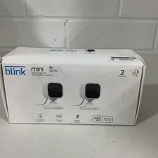 NEW! Blink Mini Indoor 1080p Smart WiFi Security Camera 2-Pack Wired