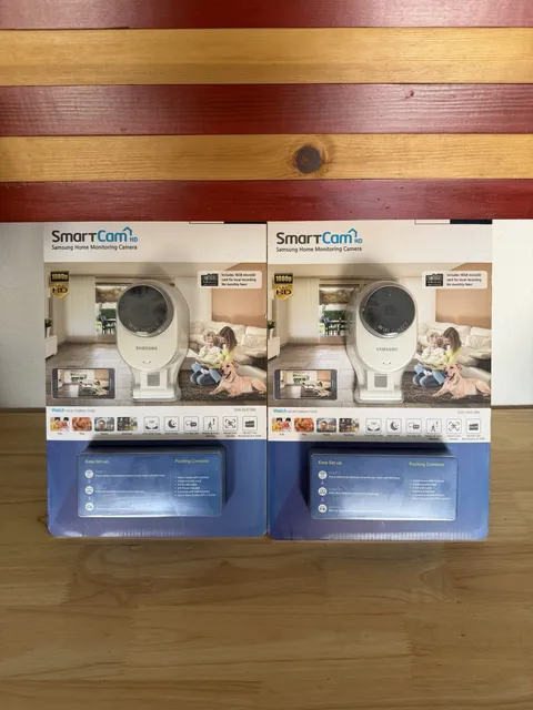 2 PACK Samsung Techwin SmartCam HD Home Monitoring Camera SNH-E6413BN (New)
