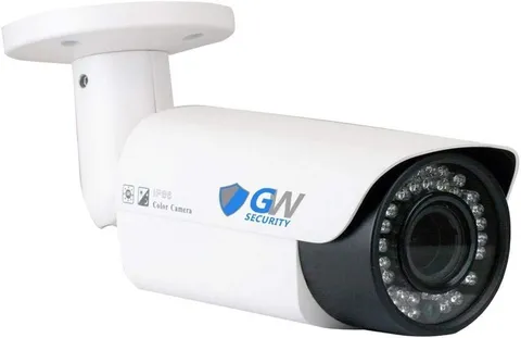 5MP Outdoor PoE Bullet Security Camera, Night Vision, 2.8-12mm Varifocal Zoom