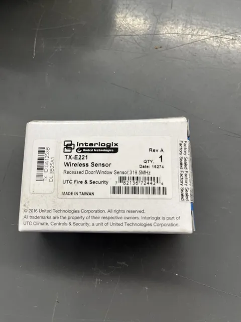 Interlogix tx-e221 wireless sensor