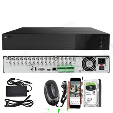 16CH Full HD  Hybrid 5-in-1 High Definition DVR Security System +free 2TB