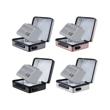 Fireproof Document Box Secure Storage Heat Insulated Briefcase files Organizer