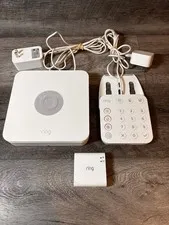 Ring Base Station US 4HB1U9-0EN0 & Keypad 5AT2S7 Bridge 2nd Generation Untested