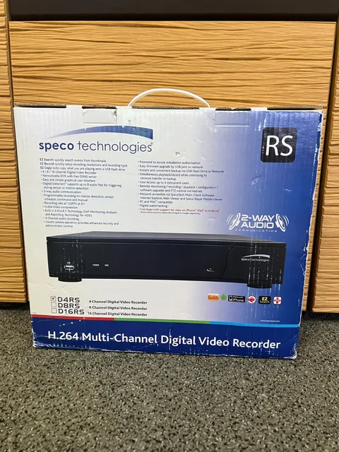 Speco D4RS500 4CH H.264 DVR 4 Channel Digital Video Recorder | Open Box | Unused