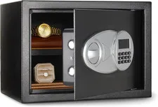 Steel Security Safe and Lock Box with Electronic Keypad, Secure Documents Storag