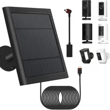 1 Pack - Solar Panel for Ring Security Camera Spotlight Cam Plus/Pro Stick