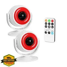 2 Pack Wireless Motion Detector Alarm Indoor Sound Player Pet Alert