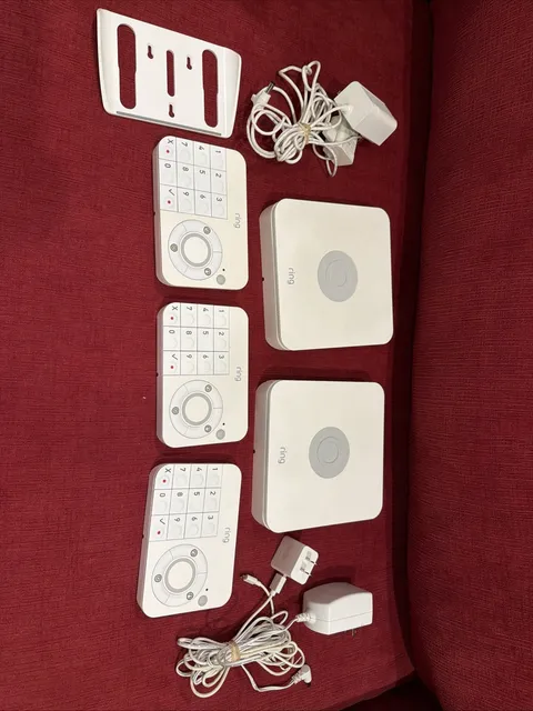 Ring Alarm Home Security System Bundle Base Station 3 Keypads Sensors *as is