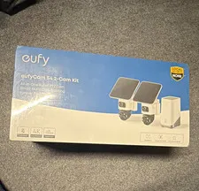 eufy eufyCam S4 2-Cam Kit 4K Solar PTZ Wireless Cam AI Local Spotlight