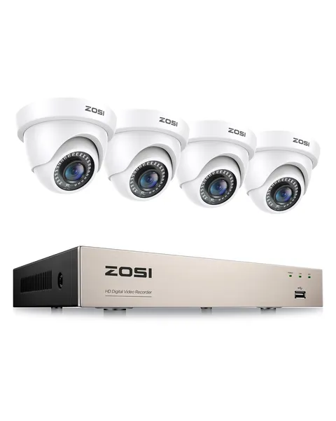 ZOSI 3K Lite 8CH H.265+ Home Security Camera System with AI Human/Vehicle Det...
