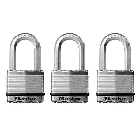 Master Lock M5EURTRILF Excell™ Laminated Steel 50mm Lock -38mm GHACKLE-KA