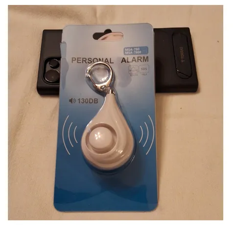 MSA-780 MSA-780F Personal Attack Alarm Keyring Beige 130dB Security Device