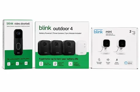 Blink Outdoor 4 3-Cam + Blink Mini 2 Cam + Blink Video Doorbell, Sync Module NEW
