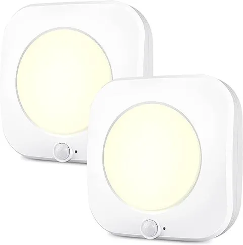 LUXSWAY 2-Pack Ceiling Light with Motion Sensor, -2 Pack, White
