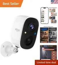 WiFi Outdoor Security Camera - Spotlight, Siren, Color Night Vision, 2-Way Talk
