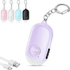 Hion Rechargeable Personal Alarm 130dB Purple