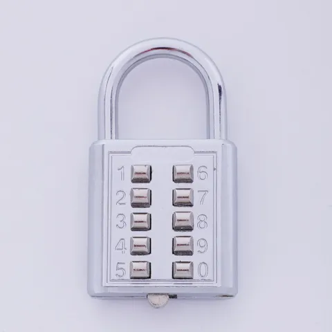 -theft Button Combination Padlock Digit Push Password Lock Zinc Alloy2624