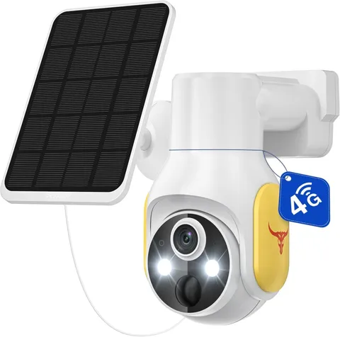 Camara De Seguridad Solar 360 Para Casa Exterior 2.4G WiFi Con Audio y Micrófono