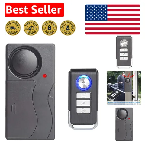 Enhanced Security with 110dB Wireless Vibration Alarm - Perfect for Vehicles