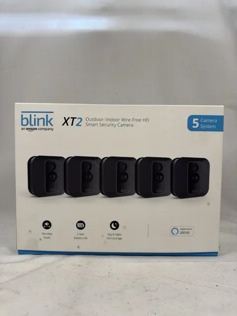 Blink XT2 5-Camera Indoor/Outdoor Wi-Fi Surveillance System Black