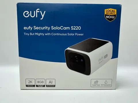 eufy Security SoloCam S220, Solar Security Camera, Wireless Camera Outdoor | 2K