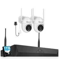 WiFi 10CH 1TB NVR Video Surveillance System Security Camera System Outdoor