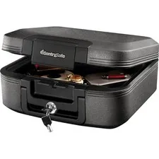 SentrySafe Fireproof Waterproof Safe Key Lock Dark Gray 0 28 Cu Ft