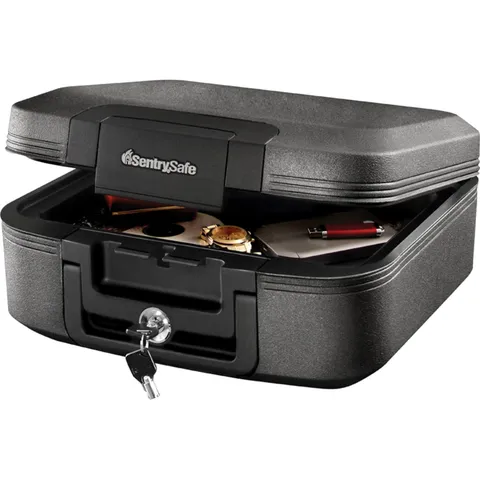 SentrySafe Fireproof Waterproof Safe Key Lock Dark Gray 0 28 Cu Ft