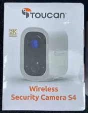 Toucan - Wireless Security Camera S4 - Indoor/Outdoor - TWC400S - White - SEALED