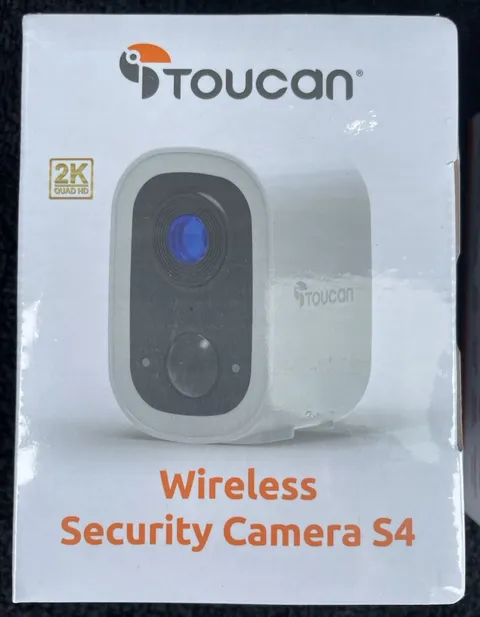 Toucan - Wireless Security Camera S4 - Indoor/Outdoor - TWC400S - White - SEALED