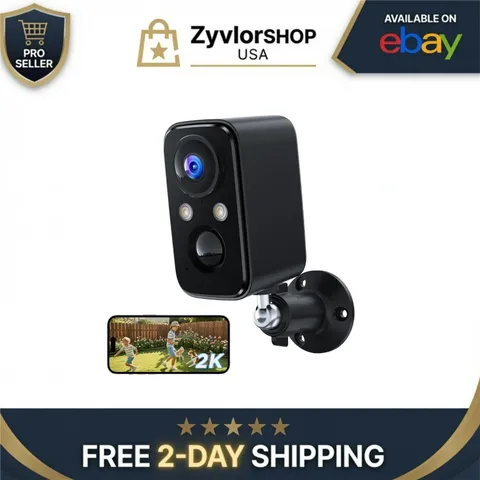 BECAMSO 2K WiFi Security Camera Wireless Outdoor Indoor Battery Night Vision