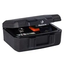 SentrySafe Fireproof Money Safe Key Lock Black Box Portable Carrying Handle 14.3