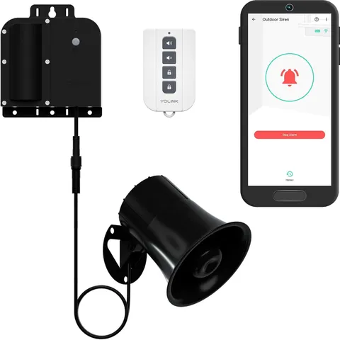 X3 Version Outdoor Alarm Controller and Sirenfob Kit, Ruggedized Battery-Powered