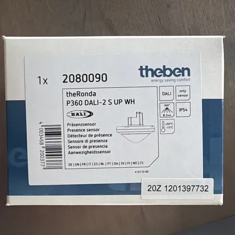 Theben theRonda P360 DALI-2 S UP WH Presence Detector Motion Sensor 2080090