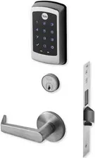 Yale TouchScreen Keypad Cylinder Lock- AUR NTM645-626 RH Silver-NEW (FPP005889)