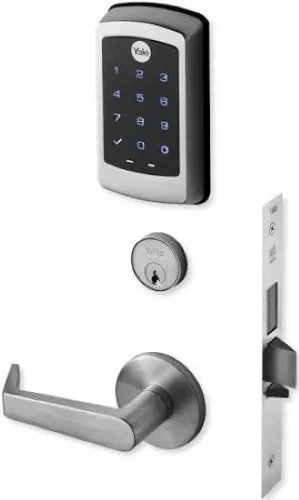 Yale TouchScreen Keypad Cylinder Lock- AUR NTM645-626 RH Silver-NEW (FPP005889)