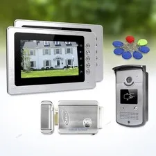 7inch Wired Video Door Phone Intercom System with Mute Mode for Home Security