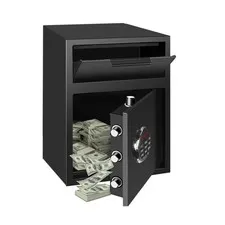 Depository Drop Safe - Electronic Keypad & Key Backup - Metal Hardwheel
