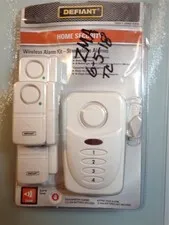 Defiant Wireless Home Security Door Window Alarm Kit 1001 090 458 Multipack