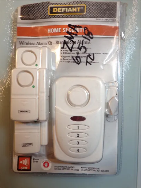 Defiant Wireless Home Security Door Window Alarm Kit 1001 090 458 Multipack